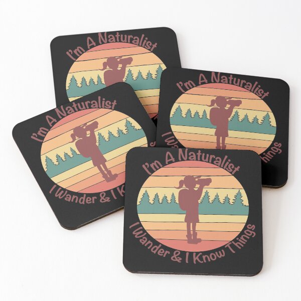 Item preview, I'm a Naturalist I Wander & I Know Things - Retro & Black designed and sold by EcoElsa.