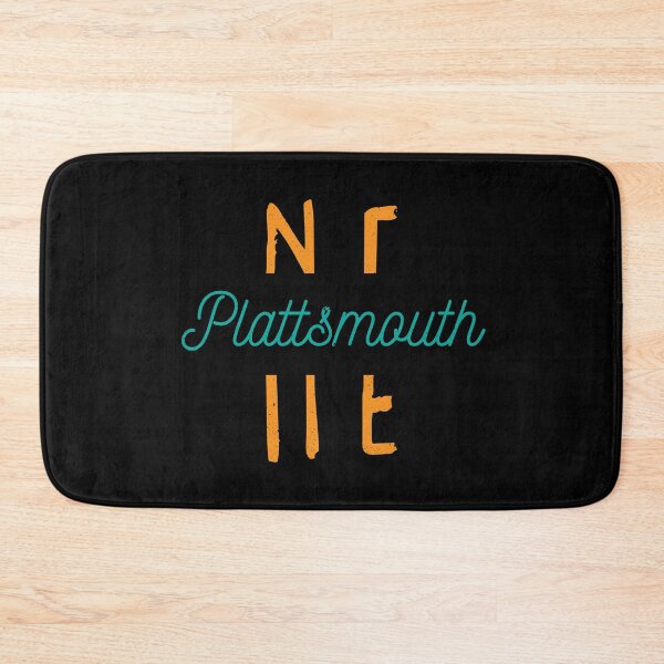 Item preview, Plattsmouth Nebraska City Typography designed and sold by Creatively Torn.