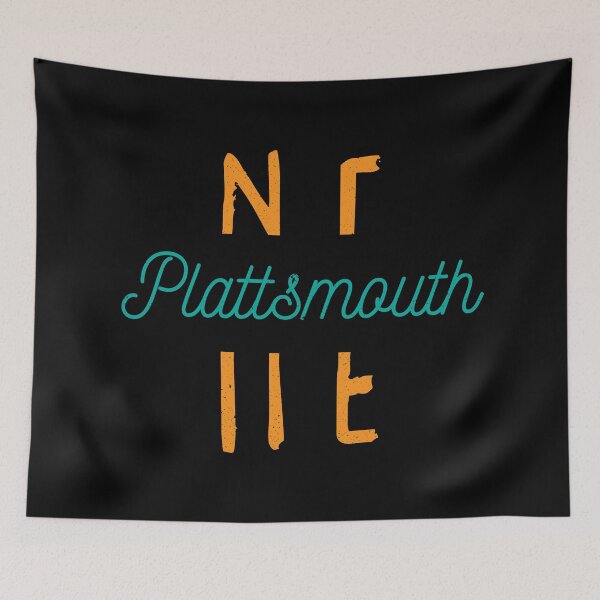 Item preview, Plattsmouth Nebraska City Typography designed and sold by Creatively Torn.