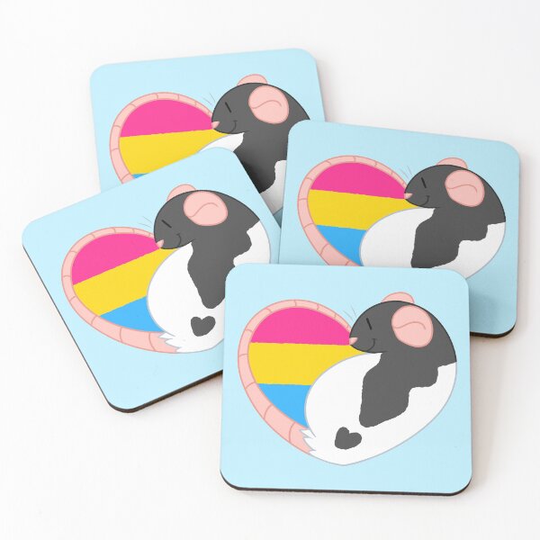 Item preview, Pansexual Pride Rat designed and sold by Dandyrats.