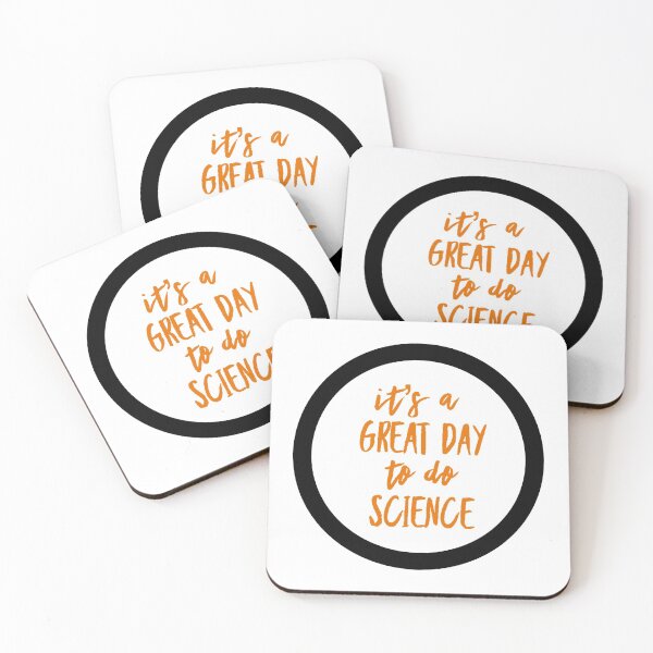 Item preview, It’s a great day to do science in orange and white font on white background designed and sold by UncleStuScience.