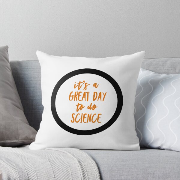 Item preview, It’s a great day to do science in orange and white font on white background designed and sold by UncleStuScience.