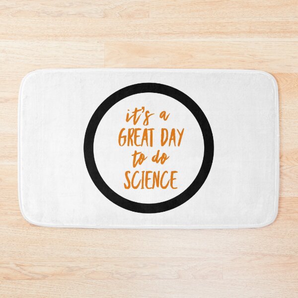 Item preview, It’s a great day to do science in orange and white font on white background designed and sold by UncleStuScience.