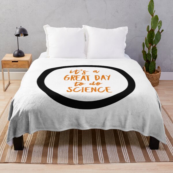 Item preview, It’s a great day to do science in orange and white font on white background designed and sold by UncleStuScience.