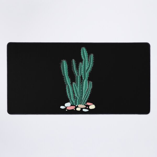 Item preview, Cereus Peruvianus Illutration With Sea Pastel Stones designed and sold by On-The-Roof.