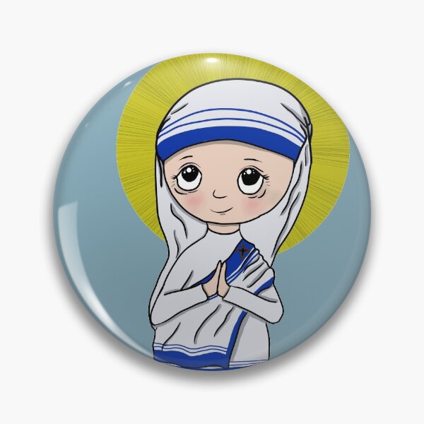 Item preview, St Teresa of Calcutta (Mother Theresa): Cute Anime Chibi of the Catholic Saint  designed and sold by TheCatholicLady.