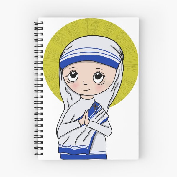 Item preview, St Teresa of Calcutta (Mother Theresa): Cute Anime Chibi of the Catholic Saint  designed and sold by TheCatholicLady.