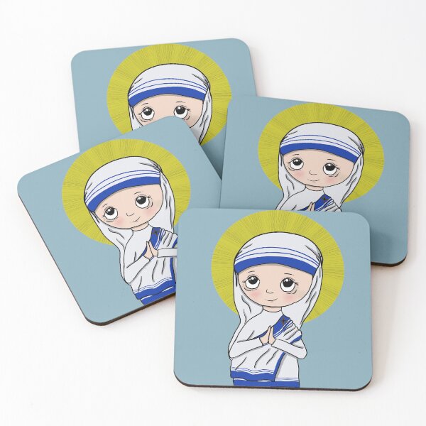 Item preview, St Teresa of Calcutta (Mother Theresa): Cute Anime Chibi of the Catholic Saint  designed and sold by TheCatholicLady.