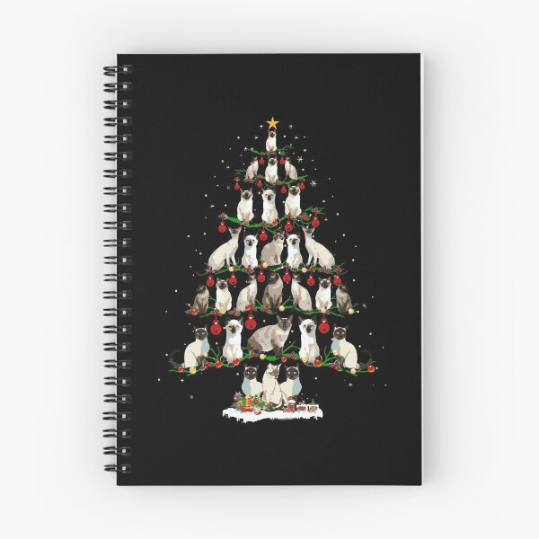 Item preview, Cute Siamese Cats Tree Merry Christmas Cat Lover Gift designed and sold by ryannokune.