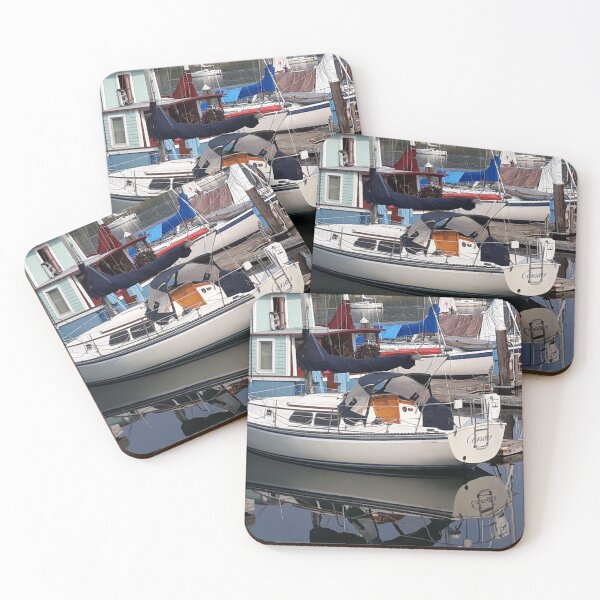 Item preview, Tom Stanley Janca Port Of Olympia Marina With Sailboat. designed and sold by Tom Janca.