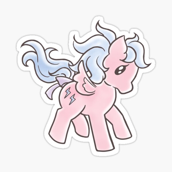 My Little Pony G1 Firefly Watercolor Sticker