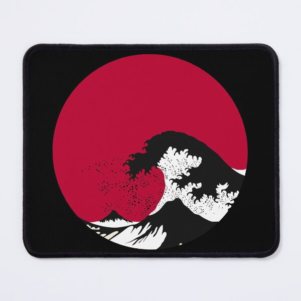 Item preview, Slow Down On The Great Wave Off Kanagawa (Red & Black) designed and sold by On-The-Roof.