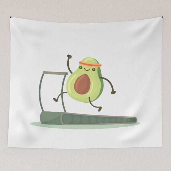 Item preview, Avocado Boy with treadmill designed and sold by hutamaAdi98.