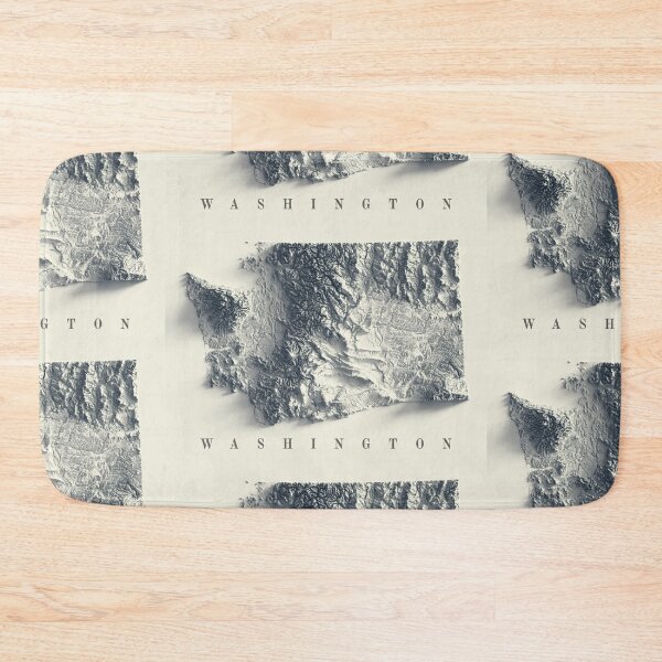 Item preview, Washington State Relief Map 3D digitally-rendered designed and sold by ThinkAboutMaps.