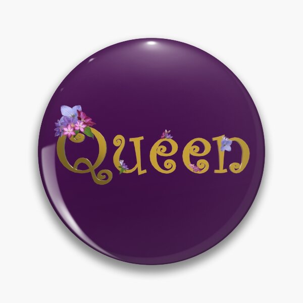Item preview, Floral Queen in Gold Letters designed and sold by AloraDawnEve.