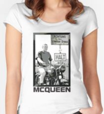 Steve McQueen 1 Women's Fitted Scoop T-Shirt