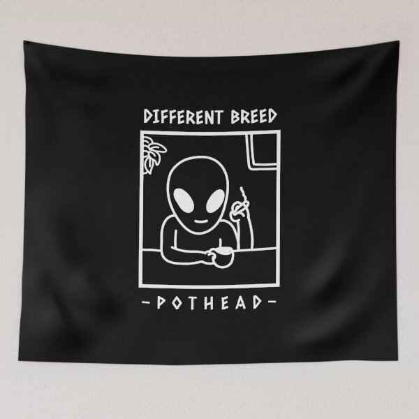 Item preview, Different Breed Alien Pothead (Black) designed and sold by HigherMartians.