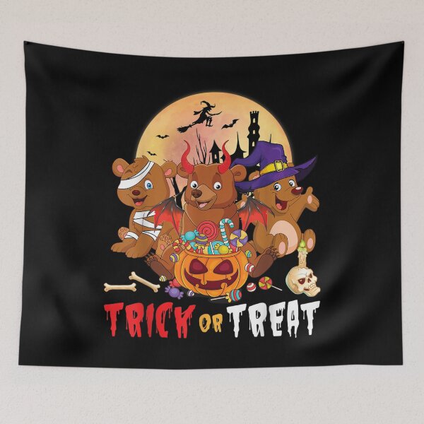 Item preview, Bears Dancing Together Happy Halloween Day Trick Or Treat  designed and sold by FidelmaShop.
