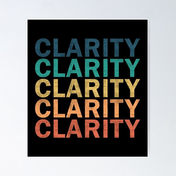 Item preview, Clarity Name T Shirt - Clarity Vintage Retro Clarity Name Gift Item Tee designed and sold by cattontawn.