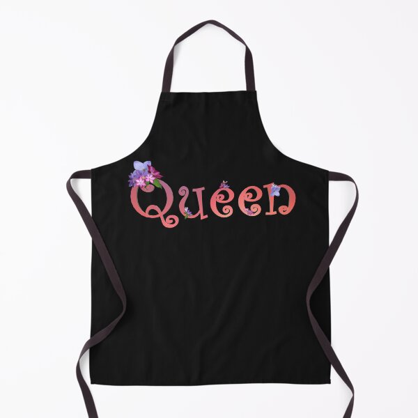 Item preview, Queen with Pink Ombré Lettering and Floral Accents designed and sold by AloraDawnEve.