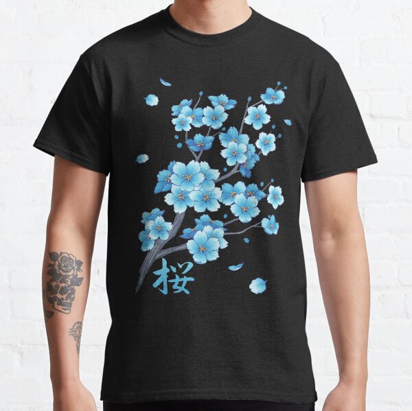 Item preview, Falling Blue Sakura Cherry Blossom petals designed and sold by arterialmotive.