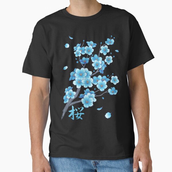 Item preview, Falling Blue Sakura Cherry Blossom petals designed and sold by arterialmotive.