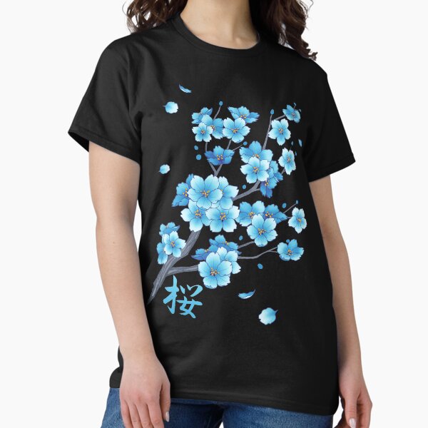 Item preview, Falling Blue Sakura Cherry Blossom petals designed and sold by arterialmotive.