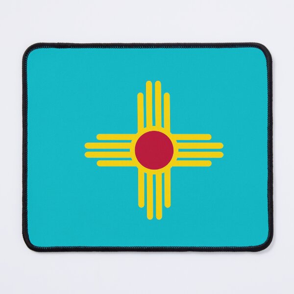 Item preview, New Mexico Flag in Turquoise designed and sold by Sun Dog Montana.