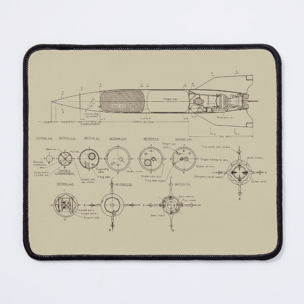 Item preview, V2 Rocket | V-2 Rocket Blueprint designed and sold by brooklyntowner.
