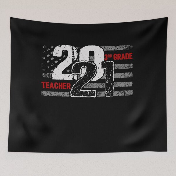 Item preview, 3rd Grade Teacher 2021 Distressed American Flag Pullover Hoodie designed and sold by EuphemiaShop.