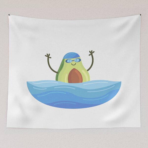 Item preview, Avocado Boy Swimming designed and sold by hutamaAdi98.