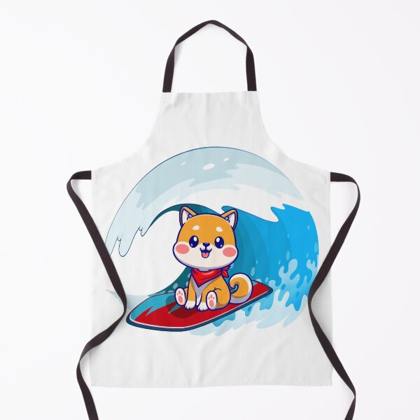 Item preview, Dog sitting on surfboard and enjoying surfing designed and sold by abhishekarts.