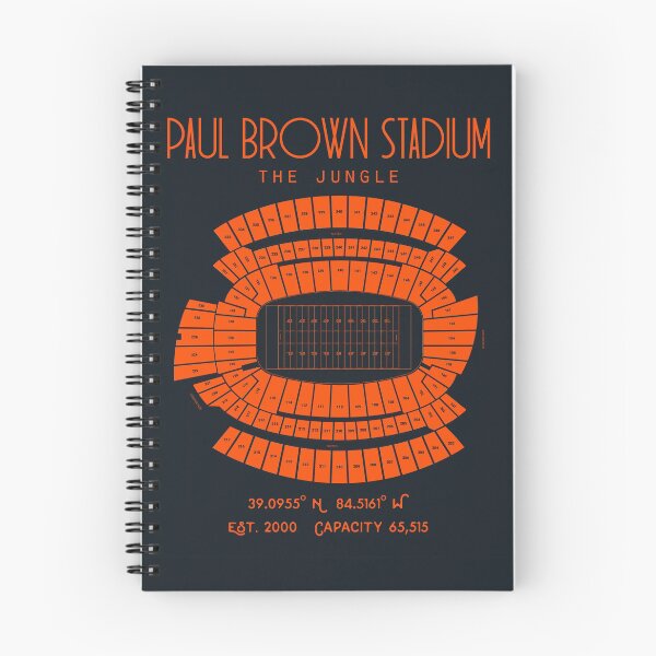 Artikelvorschau, Cincinnati Bengals Paul Brown Stadium Posterdruck entworfen und verkauft von Birch Trail Boutique.