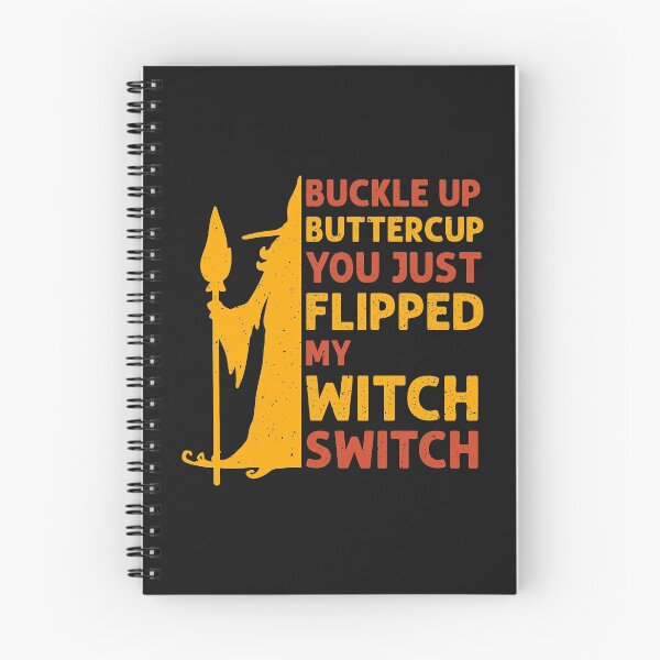 Item preview, Buckle Up Buttercup Witch Switch Halloween Funny Quote designed and sold by AweSoMe Shirts.