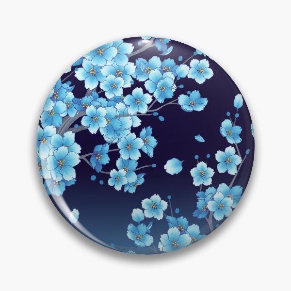 Item preview, Falling Blue Sakura Cherry Blossom petals designed and sold by arterialmotive.