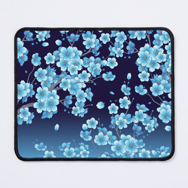 Item preview, Falling Blue Sakura Cherry Blossom petals designed and sold by arterialmotive.