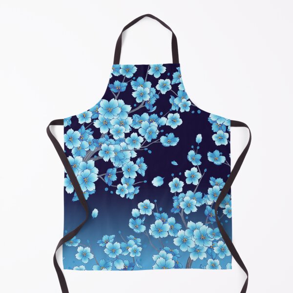 Item preview, Falling Blue Sakura Cherry Blossom petals designed and sold by arterialmotive.