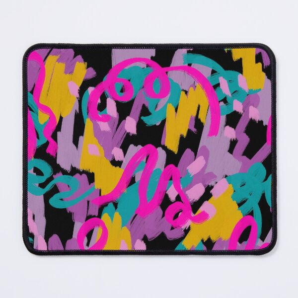 Item preview, Abstract artful scribbles neon eighties designed and sold by suzzincolour.