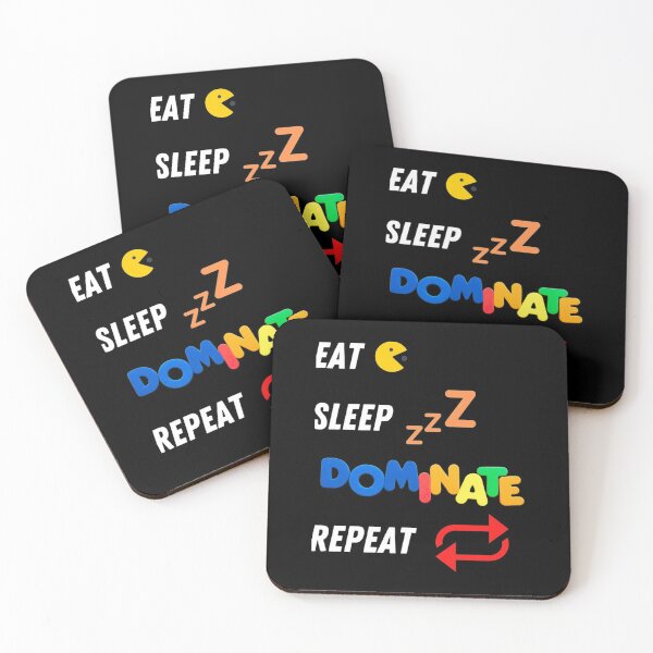 Item preview, Eat Sleep Dominate Repeat Graphic so Cute designed and sold by BibiPeeples.