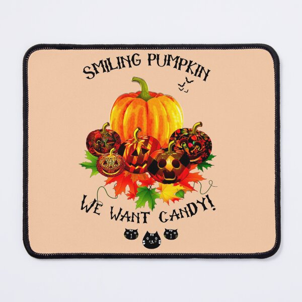 Item preview, Happy smiling pumpkins with black kittens designed and sold by Gothic Fantasy.