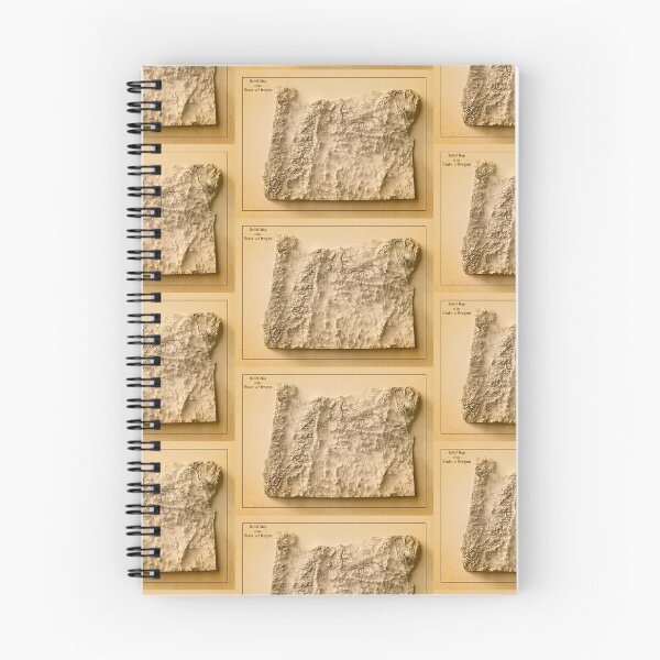 Item preview, Oregon State Relief Map 3D digitally-rendered designed and sold by ThinkAboutMaps.