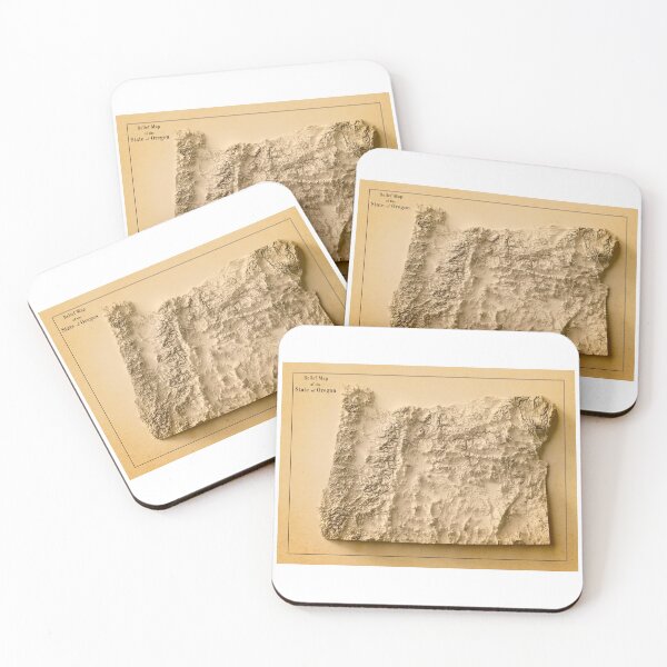 Item preview, Oregon State Relief Map 3D digitally-rendered designed and sold by ThinkAboutMaps.