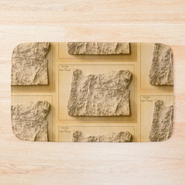 Item preview, Oregon State Relief Map 3D digitally-rendered designed and sold by ThinkAboutMaps.