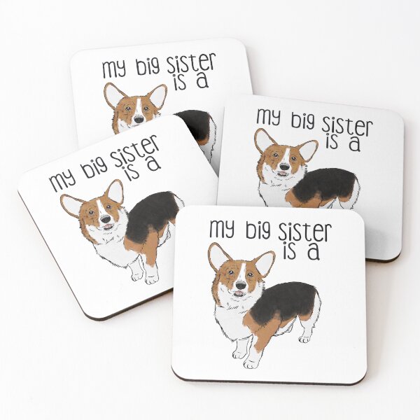 Item preview, My Big Sister: Tri Color Corgi  designed and sold by rmcbuckeye.