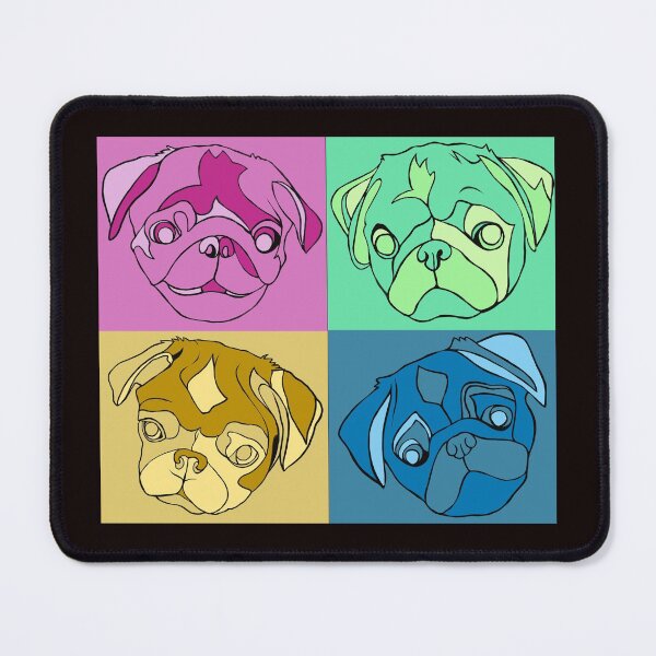 Item preview, pug warhol style designed and sold by denisebrown.