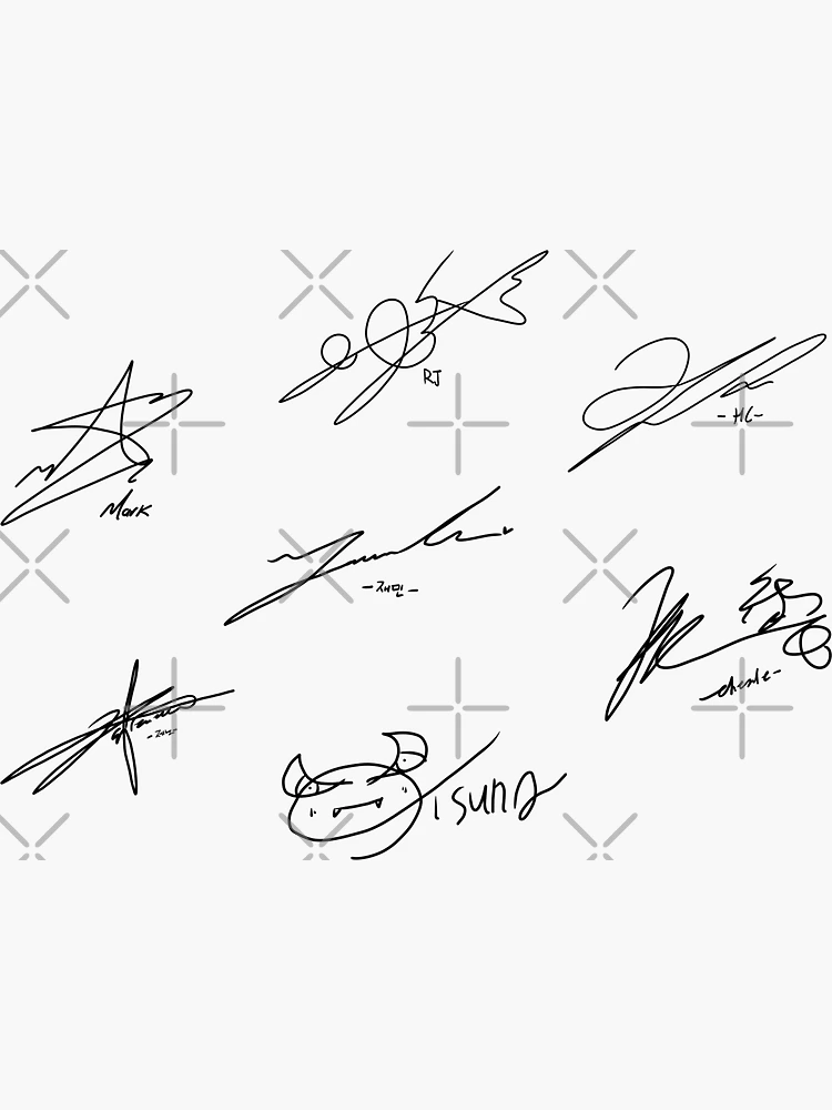 NCT DREAM-Signaturen | Sticker