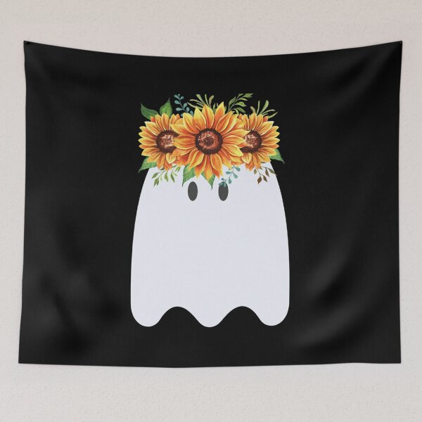 Item preview, Ghost Wearing Flower Crown designed and sold by BibiPeeples.