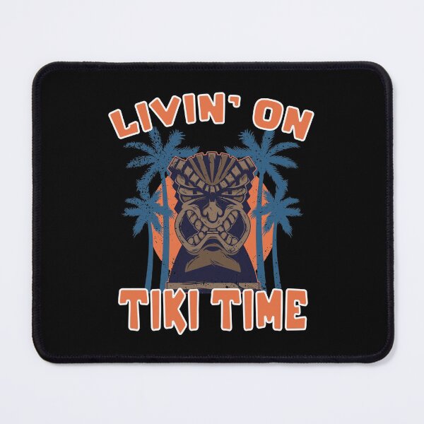 Item preview, Funny Living On Tiki Time Party Hawaiian Beach Luau Aloha designed and sold by elamlakini.