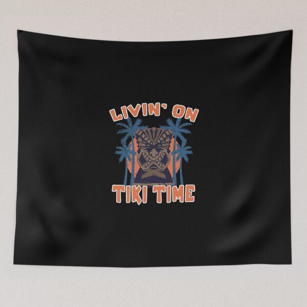 Item preview, Funny Living On Tiki Time Party Hawaiian Beach Luau Aloha designed and sold by elamlakini.