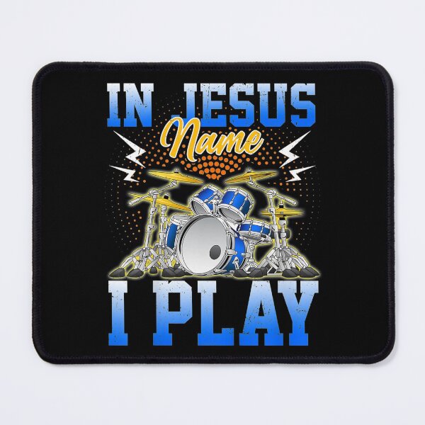 Item preview, In Jesus Name I Play Drums Drumming Lover Christian Drummer designed and sold by FideliaShop.